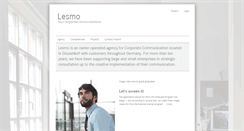 Desktop Screenshot of lesmo.de